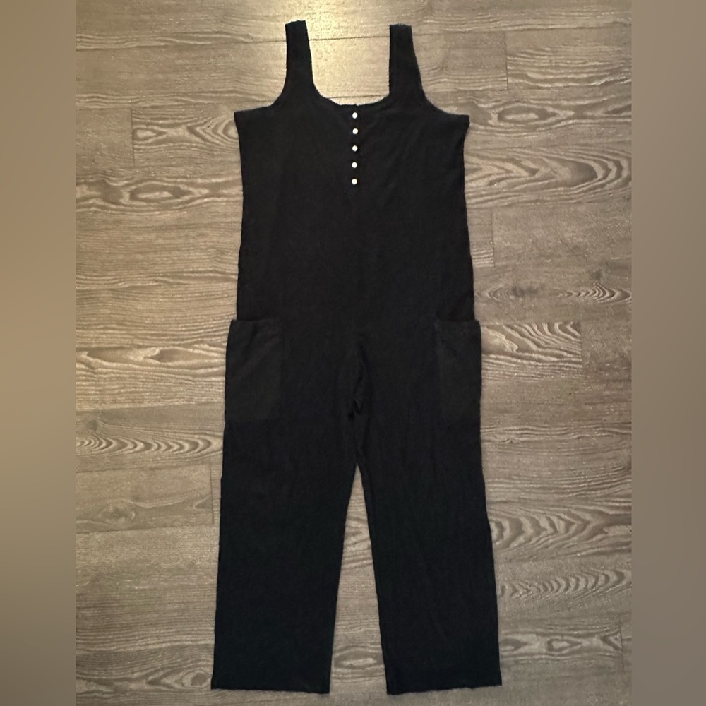 Tall Ribbed Wide Leg Jumpsuit